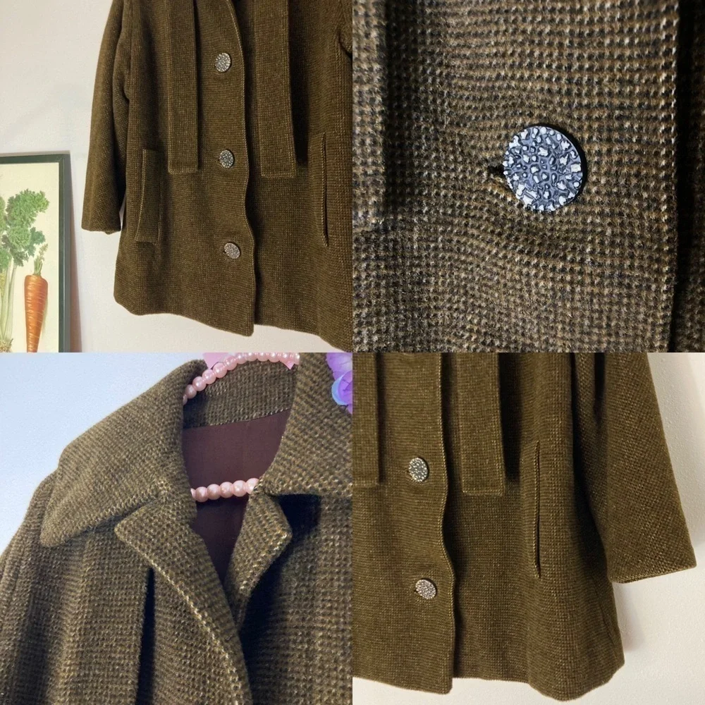 Vintage brown heavy winter coat